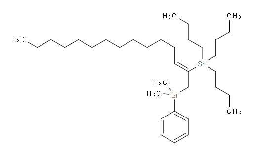 (Z)-dimethyl(phenyl)(2-(tributylstannyl)pentadec-2-en-1-yl)silane