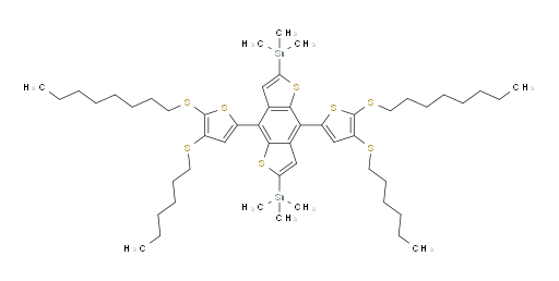 (4,8-bis(4-(hexylthio)-5-(octylthio)thiophen-2-yl)benzo[1,2-b:4,5-b']dithiophene-2,6-diyl)bis(trimethylstannane)