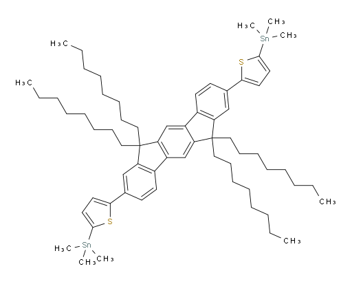 (5,5'-(6,6,12,12-tetraoctyl-6,12-dihydroindeno[1,2-b]fluorene-2,8-diyl)bis(thiophene-5,2-diyl))bis(trimethylstannane)