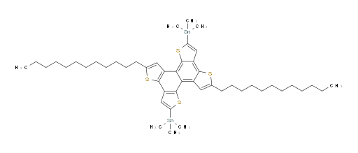(2,8-didodecylnaphtho[1,2-b:3,4-b':5,6-b'':7,8-b''']tetrathiophene-5,11-diyl)bis(trimethylstannane)