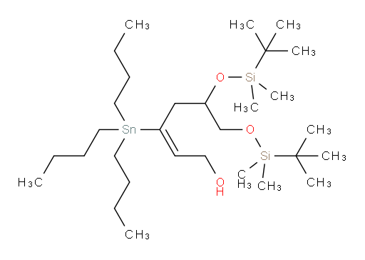 (E)-5,6-bis((tert-butyldimethylsilyl)oxy)-3-(tributylstannyl)hex-2-en-1-ol
