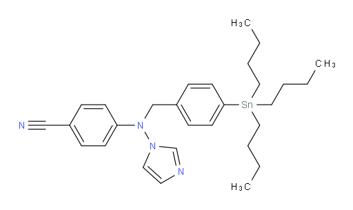 4-((1H-imidazol-1-yl)(4-(tributylstannyl)benzyl)amino)benzonitrile