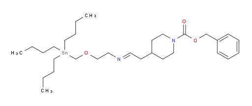(E)-benzyl 4-(2-((2-((tributylstannyl)methoxy)ethyl)imino)ethyl)piperidine-1-carboxylate