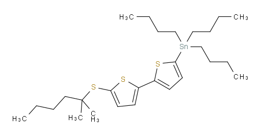 tributyl(5'-((2-methylhexan-2-yl)thio)-[2,2'-bithiophen]-5-yl)stannane