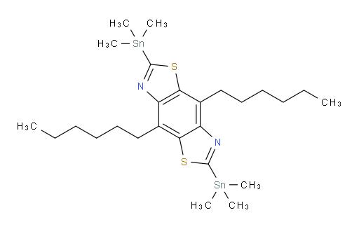 4,8-dihexyl-2,6-bis(trimethylstannyl)benzo[1,2-d:4,5-d']bis(thiazole)