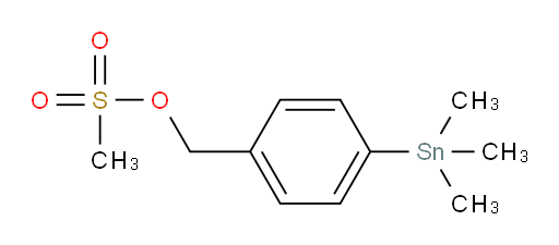 4-(trimethylstannyl)benzyl methanesulfonate