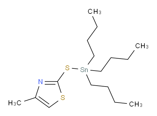 4-methyl-2-((tributylstannyl)thio)thiazole