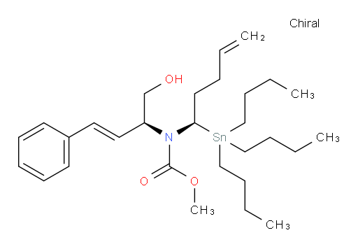 methyl ((S,E)-1-hydroxy-4-phenylbut-3-en-2-yl)((R)-1-(tributylstannyl)pent-4-en-1-yl)carbamate