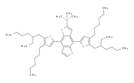(4,8-bis(5-(2-ethylhexyl)-4-hexylthiophen-2-yl)benzo[1,2-b:4,5-b']dithiophen-2-yl)trimethylstannane