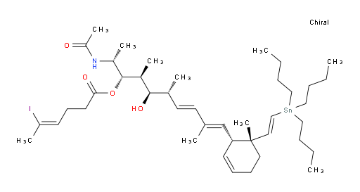 (Z)-(2R,3S,4S,5R,6R,7E,9E)-2-acetamido-5-hydroxy-4,6,9-trimethyl-10-((1R,6R)-6-methyl-6-((E)-2-(tributylstannyl)vinyl)cyclohex-2-en-1-yl)deca-7,9-dien-3-yl 5-iodohex-4-enoate