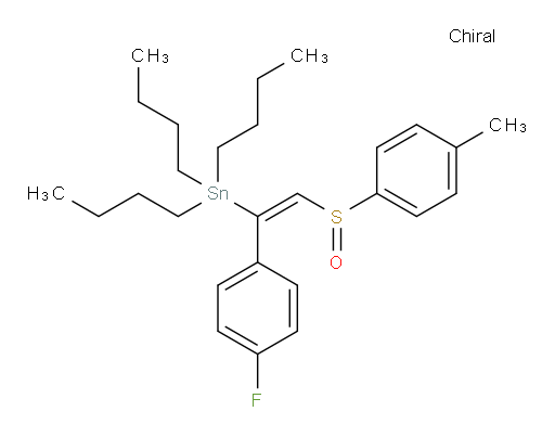 (R,E)-tributyl(1-(4-fluorophenyl)-2-(p-tolylsulfinyl)vinyl)stannane