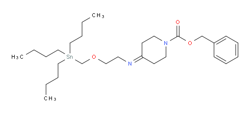 benzyl 4-((2-((tributylstannyl)methoxy)ethyl)imino)piperidine-1-carboxylate