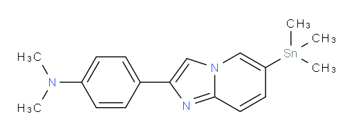 N,N-dimethyl-4-(6-(trimethylstannyl)imidazo[1,2-a]pyridin-2-yl)aniline