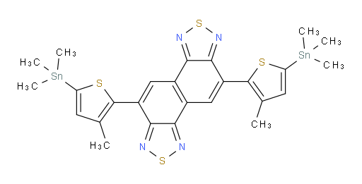 5,10-bis(3-methyl-5-(trimethylstannyl)thiophen-2-yl)naphtho[1,2-c:5,6-c']bis([1,2,5]thiadiazole)