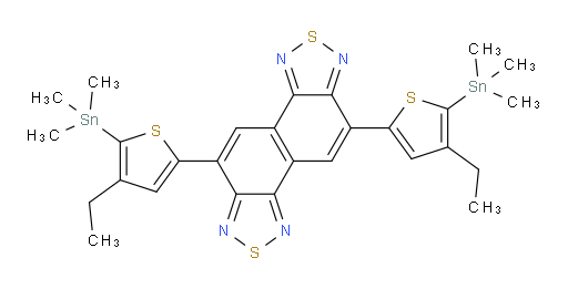 5,10-bis(4-ethyl-5-(trimethylstannyl)thiophen-2-yl)naphtho[1,2-c:5,6-c']bis([1,2,5]thiadiazole)