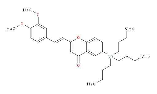 (E)-2-(3,4-dimethoxystyryl)-6-(tributylstannyl)-4H-chromen-4-one