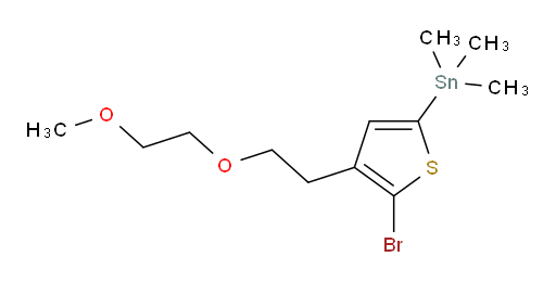(5-bromo-4-(2-(2-methoxyethoxy)ethyl)thiophen-2-yl)trimethylstannane