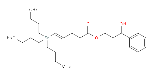 (E)-3-羟基-3-苯基丙基 5-(三丁基锡基)戊-4-烯酸酯