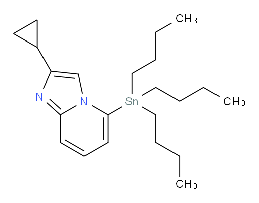 2-cyclopropyl-5-(tributylstannyl)imidazo[1,2-a]pyridine