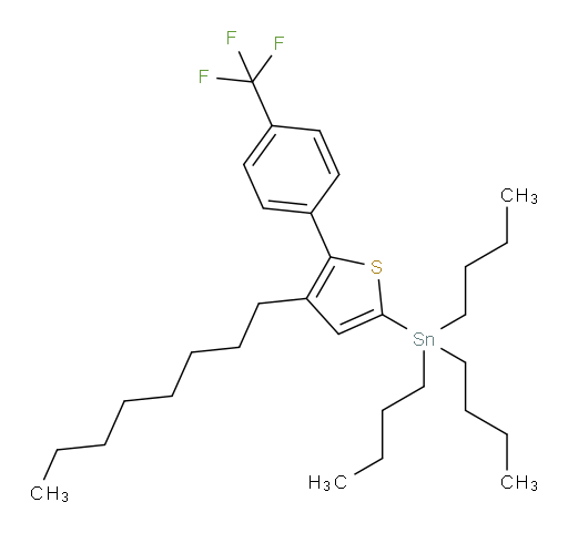 tributyl(4-octyl-5-(4-(trifluoromethyl)phenyl)thiophen-2-yl)stannane
