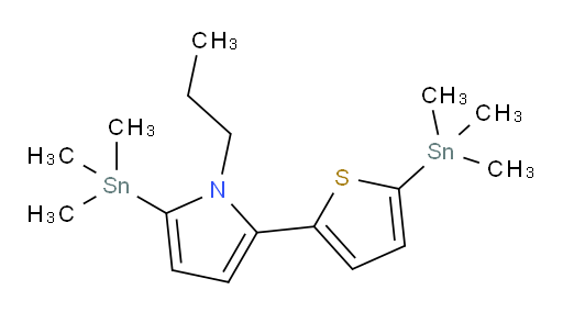 1-propyl-2-(trimethylstannyl)-5-(5-(trimethylstannyl)thiophen-2-yl)-1H-pyrrole