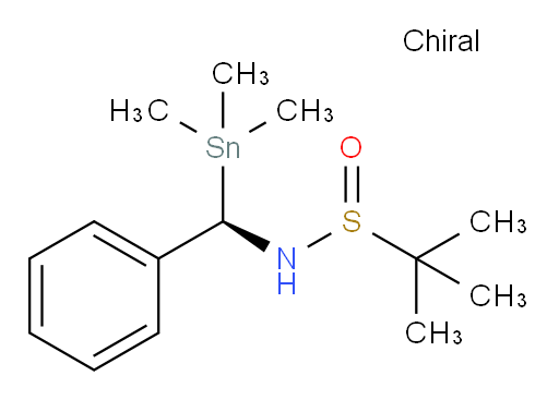 (R)-2-methyl-N-((R)-phenyl(trimethylstannyl)methyl)propane-2-sulfinamide