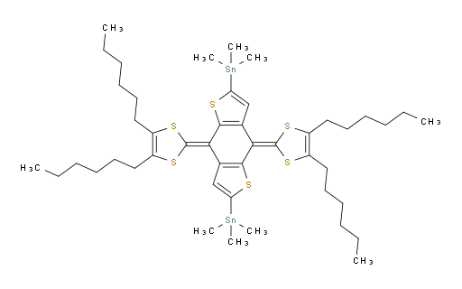 (4,8-bis(4,5-dihexyl-1,3-dithiol-2-ylidene)-4,8-dihydrobenzo[1,2-b:4,5-b']dithiophene-2,6-diyl)bis(trimethylstannane)