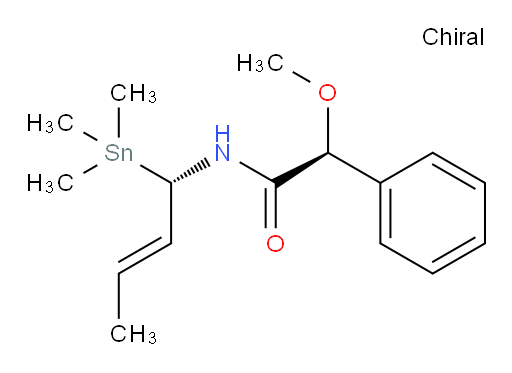 (S)-2-methoxy-2-phenyl-N-((S,E)-1-(trimethylstannyl)but-2-en-1-yl)acetamide