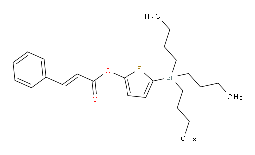 5-(三丁基锡基)噻吩-2-基 肉桂酸酯