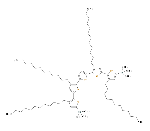 (3,3''',3'''',4'-tetradodecyl-[2,2':5',2'':5'',2''':5''',2''''-quinqueselenophene]-5,5''''-diyl)bis(trimethylstannane)