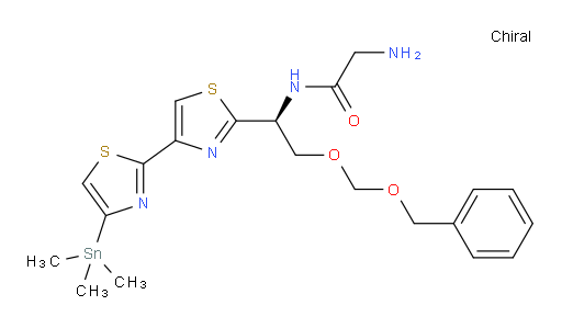 (S)-2-amino-N-(2-((benzyloxy)methoxy)-1-(4-(trimethylstannyl)-[2,4'-bithiazol]-2'-yl)ethyl)acetamide