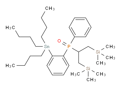 (1,3-bis(trimethylsilyl)propan-2-yl)(phenyl)(2-(tributylstannyl)phenyl)phosphine oxide