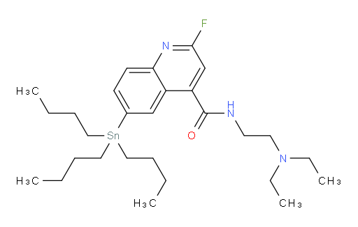 N-(2-(diethylamino)ethyl)-2-fluoro-6-(tributylstannyl)quinoline-4-carboxamide