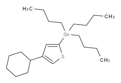 tributyl(4-cyclohexylthiophen-2-yl)stannane