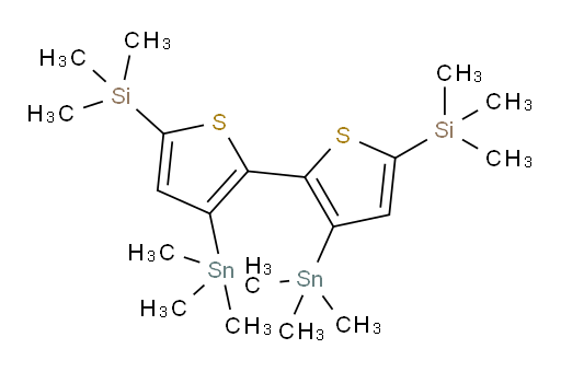 (3,3'-bis(trimethylstannyl)-[2,2'-bithiophene]-5,5'-diyl)bis(trimethylsilane)