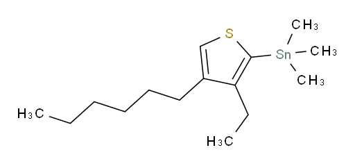 (3-ethyl-4-hexylthiophen-2-yl)trimethylstannane