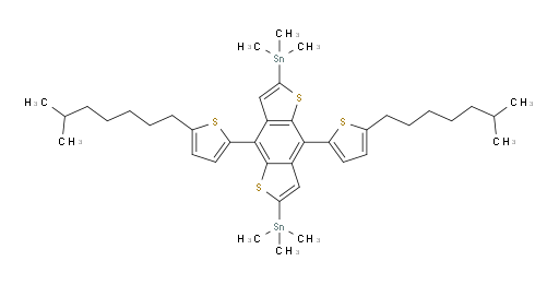 (4,8-bis(5-(6-methylheptyl)thiophen-2-yl)benzo[1,2-b:4,5-b']dithiophene-2,6-diyl)bis(trimethylstannane)