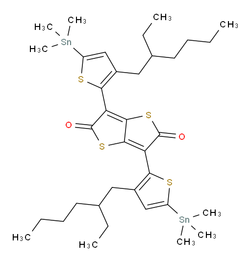 3,6-bis(3-(2-ethylhexyl)-5-(trimethylstannyl)thiophen-2-yl)thieno[3,2-b]thiophene-2,5-dione