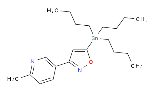 3-(6-methylpyridin-3-yl)-5-(tributylstannyl)isoxazole