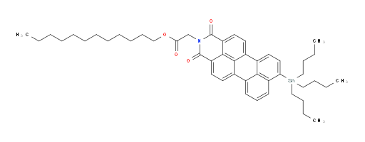 dodecyl 2-(1,3-dioxo-8-(tributylstannyl)-1H-benzo[5,10]anthra[2,1,9-def]isoquinolin-2(3H)-yl)acetate