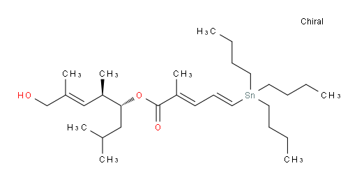(2E,4E)-(4R,5R,E)-8-hydroxy-2,5,7-trimethyloct-6-en-4-yl 2-methyl-5-(tributylstannyl)penta-2,4-dienoate