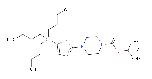 tert-butyl 4-(5-(tributylstannyl)thiazol-2-yl)piperazine-1-carboxylate