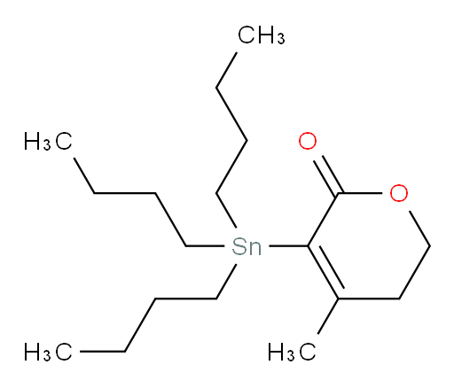 4-methyl-3-(tributylstannyl)-5,6-dihydro-2H-pyran-2-one