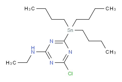 4-chloro-N-ethyl-6-(tributylstannyl)-1,3,5-triazin-2-amine