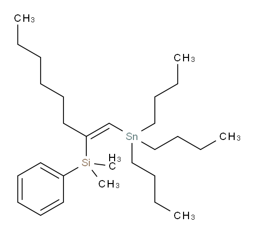 (Z)-dimethyl(phenyl)(1-(tributylstannyl)oct-1-en-2-yl)silane