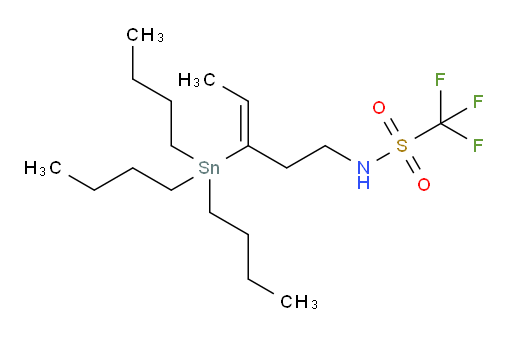 (Z)-1,1,1-trifluoro-N-(3-(tributylstannyl)pent-3-en-1-yl)methanesulfonamide