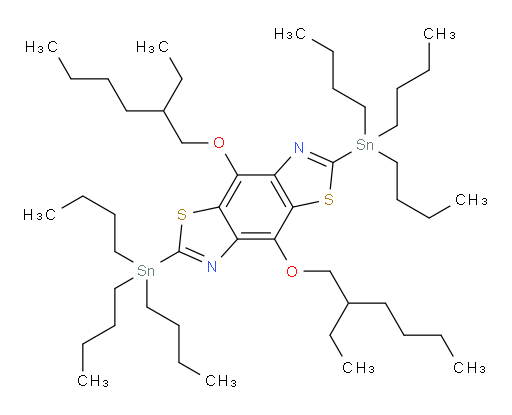 4,8-bis((2-ethylhexyl)oxy)-2,6-bis(tributylstannyl)benzo[1,2-d:4,5-d']bis(thiazole)