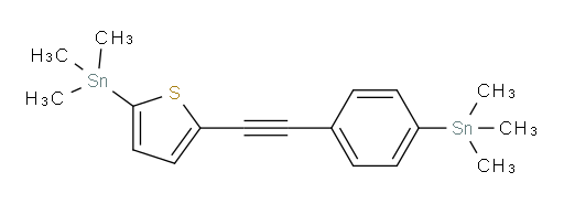 trimethyl(5-((4-(trimethylstannyl)phenyl)ethynyl)thiophen-2-yl)stannane