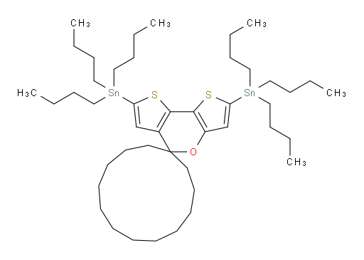 spiro[cyclotridecane-1,5'-dithieno[3,2-b:2',3'-d]pyran]-2',7'-diylbis(tributylstannane)