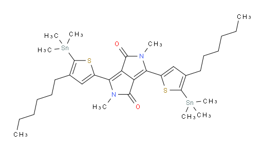 3,6-bis(4-hexyl-5-(trimethylstannyl)thiophen-2-yl)-2,5-dimethylpyrrolo[3,4-c]pyrrole-1,4(2H,5H)-dione